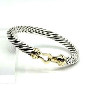 David Yurman 7mm Gold Buckle Bracelet